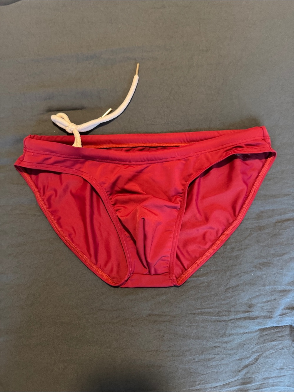 Men's Red Swim Briefs - small